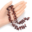 200pcs Creative Club Faceted Teardrop Briolette Crystal Glass Beads, Pendant Drop, Burgundy Red, 12x6mm, Hole ID 1mm, CCT2-11