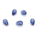 24pcs Adabele Austrian Faceted Teardrop Crystal Beads #5500, Dark Indigo, 8mm x 6mm, Hole ID 1mm, SST-820