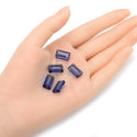 25pcs Adabele Austrian Faceted Rectangle Crystal Beads #5055, Dark Indigo, 14mm x 8mm, Hole ID 1.2mm, SSRT1420