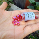 10g Miyuki Full Tila Square Seed Beads 5x5mm, Rainbow Strawberry (TL-254)