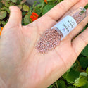 30g Miyuki Delica 11/0 Seed Beads, Opaque Glazed Beige DB2271