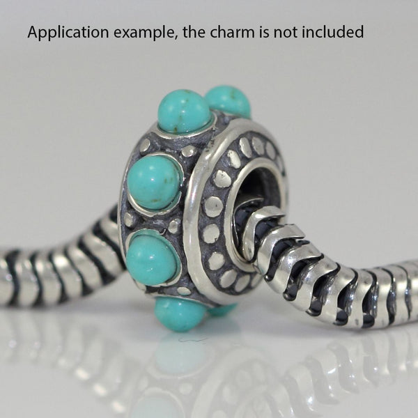 1pc 925 Sterling Silver 3mm Snake Chain Charm Bracelet, Length Selections: 7 inch/7.5 inch/8 inch/8.5 inch