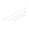 2pcs 925 Sterling Silver Chain Extender with Lobster Claw Clasp, Cable Chain Extension, Length Selections: 2 inch/3 inch/4 inch/5 inch/6 inch