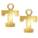 1pc Real 1/20 14K Gold Filled Letter T, Small Alphabet Charm Drop, 5.8x5.6mm , JK12-A20