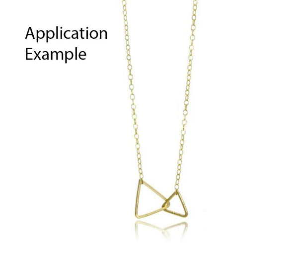 20pcs Tarnish Resistant Triangle Beading Hoops, Open Back Bezel Frame, 18K Yellow Gold Plated Brass, Size Selections: 12mm/17mm/20mm