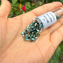 10g Miyuki Half Tila Seed Beads 5x2.3mm, Metallic Iris Green Patina (HTL-2008)