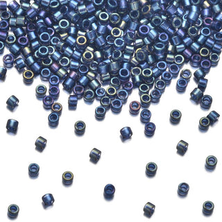 30g Miyuki Delica 11/0 Seed Beads, Night Sky-Lined Luster Clear DB2386