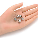 20pcs Ancient Lock Symbol of Protection Large Hole Beads, Hole ID 4.5mm, Antique Silver, Zinc Alloy Metal, MEC-D8
