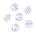 25pcs Adabele Austrian Faceted Donut Rondelle Crystal Beads #5045, Crystal Clear, 8mm x 5mm, Hole ID 1.2mm, SSO-801