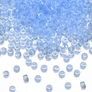 25g Miyuki Rocaille 8/0 Round Seed Beads Light cornflower Blue RR-159L
