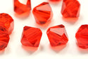 50pcs Adabele Austrian Faceted Bicone Crystal Beads #5301, Light Siam Red, Size Selections: 6mm/8mm/10mm