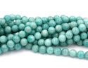 Natural Brazil Blue Amazonite Gemstone Round Beads, 15 Inch/1 Strand, Size Selections: 6mm/8mm/10mm