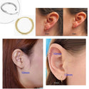 1 Pair Real 1/20 14K Gold Filled Round Circle Hoop Earrings, 12mm/0.47 Inch, Small, JW1-A1