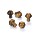 4pcs Natural Yellow Tiger Eye Hand Carved Mushroom Gemstone, 20mm Loose Cut Stones, G3P-B1