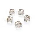 24pcs Adabele Austrian Faceted Cube Crystal Beads #5601, Silver Champagne, Size Selections: 4mm/6mm/8mm