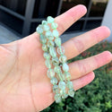 1 Strand Stretch Natural Green Prehnite Free Form Gemstone Bracelet, 5-8mm Small Beads, Length Selections: 7 inch/7.5 inch