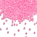 7.5g Miyuki Delica 11/0 Seed Beads Opaque Dyed Dark Cotton Candy Pink DB246