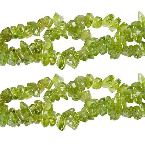 Natural Green Peridot Gemstones Chip Beads, Free Form, 5mm-8mm, Hole ID 1mm, 1 Strand/31 Inch, GZ1-17
