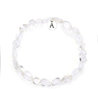 1 Strand Stretch Natural Clear Crystal White Quartz Free Form Gemstone Bracelet, 5-8mm Small Beads, Length Selections: 7 inch/7.5 inch
