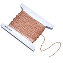 33 Feet Satellite Bead Station Cable Copper Chain Link, Bright Coppery, 1.5mm Link, 2mm Bead, CW10-E1