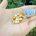 10g Miyuki Full Tila Square Seed Beads 5x5mm, Opaque 24Kt Gold-plated (TL-191)