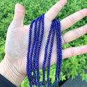 Natural Sapphire Blue Quartz Gemstone Faceted Rondelle Beads, 4x2mm/Small, Hole ID 0.9mm, 14 Inch/1 Strand, GH1R-8