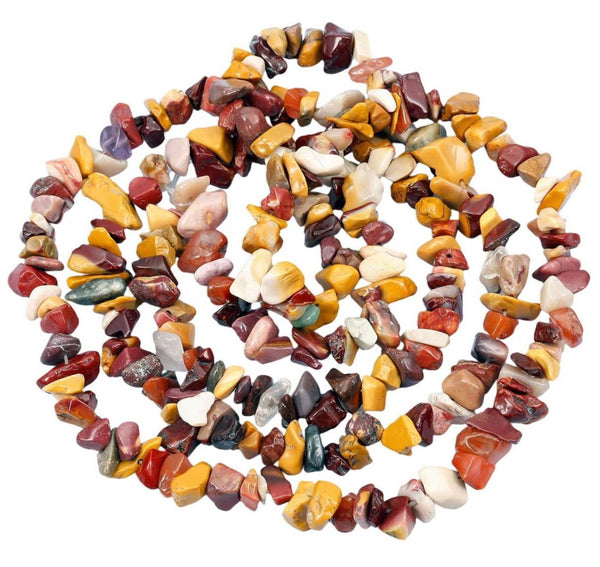 Natural Mookaite Jasper Gemstones Chip Beads, Free Form, 5mm-8mm, Hole ID 1mm, 1 Strand/31 Inch, GZ1-28