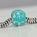 1pc 925 Sterling Silver Aries Zodiac Sign Bead Charm Blue Enamel, Compatible with Pandora All Other Charm Bracelets, EC51