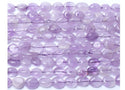 Natural Purple Lavender Jade Gemstone Oval Tumbled Pebble Beads, Irregular, 6mm to 8mm, Hole ID 1mm, 15 Inch/1 Strand, GZ11-19