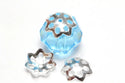 20pcs 925 Sterling Silver Flower Round Bead Caps, Bead End Caps, Size Selections: 6mm/8mm