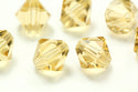 100pcs Adabele Austrian Faceted Bicone Crystal Beads #5301, Golden Champagne, Size Selections: 3mm/4mm/5mm/6mm