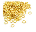 20pcs 925 Sterling Silver Open Jump Rings, Real 18K Yellow Gold Plated, 1mm/18 Gauge, Size Selections: 4/6/8/10/12mm
