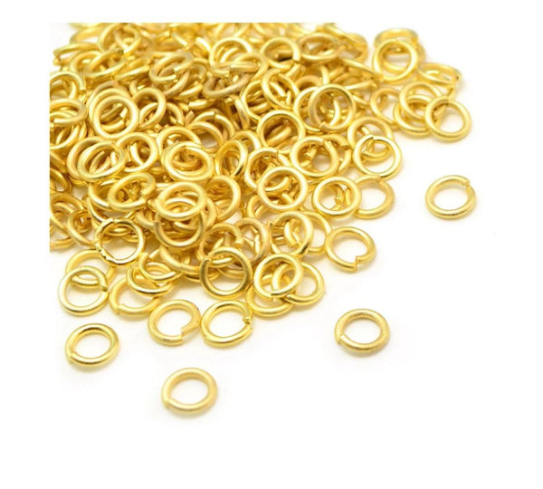 20pcs 925 Sterling Silver Open Jump Rings, Real 18K Yellow Gold Plated, 1mm/18 Gauge, Size Selections: 4/6/8/10/12mm