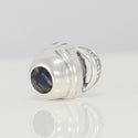 1pc Solid 925 Sterling Silver Football Helmet Bead Charm, Compatible with Pandora All Other Charm Bracelet, EC145