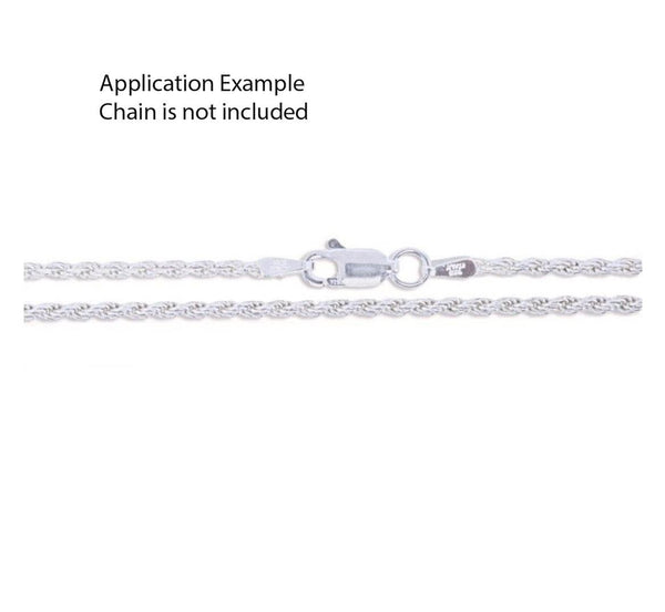 20pcs Rectangle Lobster Claw Clasp, Closed Jump Ring, Sterling Silver Plated Brass, Size Selections: 12mm/14mm