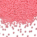 25g Miyuki Rocaille 11/0 Round Seed Beads Duracoat Opaque Guava RR-4465