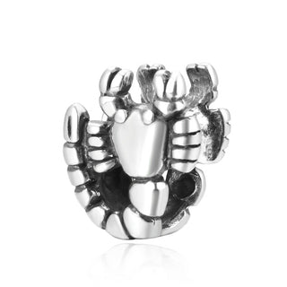 925 Sterling Silver Scorpio Zodiac Sign Bead Charm, Compatible with Pandora All Other Charm...