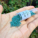 30g Miyuki Delica 11/0 Seed Beads, Duracoat Opaque Dyed Eucalyptus DB2131