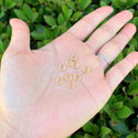 20pcs 925 Sterling Silver Open Jump Rings, Real 18K Yellow Gold Plated, 1mm/18 Gauge, Size Selections: 4/6/8/10/12mm