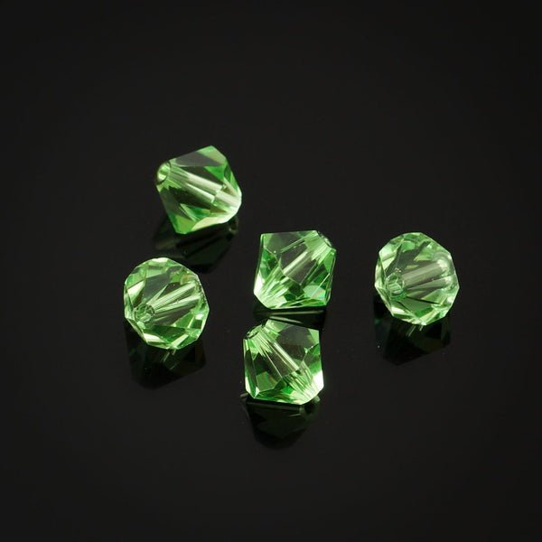 50pcs Adabele Austrian Faceted Bicone Crystal Beads #5301, Peridot Green, Size Selections: 6mm/8mm/10mm