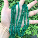200pcs Creative Club Faceted Flat Bicone Rondelle Crystal Glass Beads #5305, Emerald Green, 6x4mm Small, Hole ID 1mm, CC3R624