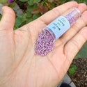 30g Miyuki Delica 11/0 Seed Beads, Opaque Gold Luster Dark Orchid DB253