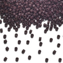 30g Miyuki Delica 11/0 Seed Beads, Opaque Dark Brown DB734