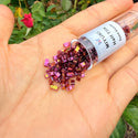 10g Miyuki Half Tila Seed Beads 5x2.3mm, Rainbow Gold Luster Dark Topaz HTL-301