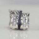 1pc Real Solid Sterling Silver I Love Horse Animal Charm Bead, Compatible with Pandora All Other Charm Bracelets, EC243
