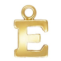 1pc Real 1/20 14K Gold Filled Letter E, Small Alphabet Charm Drop, 5.2x5.8mm, JK12-A5