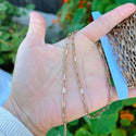 33 Feet Paperclip Cable Chain Link, Raw Copper Uncoated/Unplated, 7.5x3.5mm Large, CK10-A2