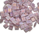 10g Miyuki Full Tila Square Seed Beads 5x5mm, Matte Rainbow Light violet TL-142FR