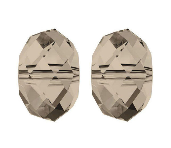 24pcs Adabele Austrian Faceted Rondelle Crystal Beads #5040, Smoked Quartz, Size Selections: 6x4mm, 8x6mm, 10x8mm