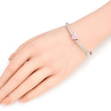 1pc Real 925 Sterling Silver Pink Enamel Heart Love Bead Charm, Compatible with Pandora All Other Charm Bracelet, EC4-B4